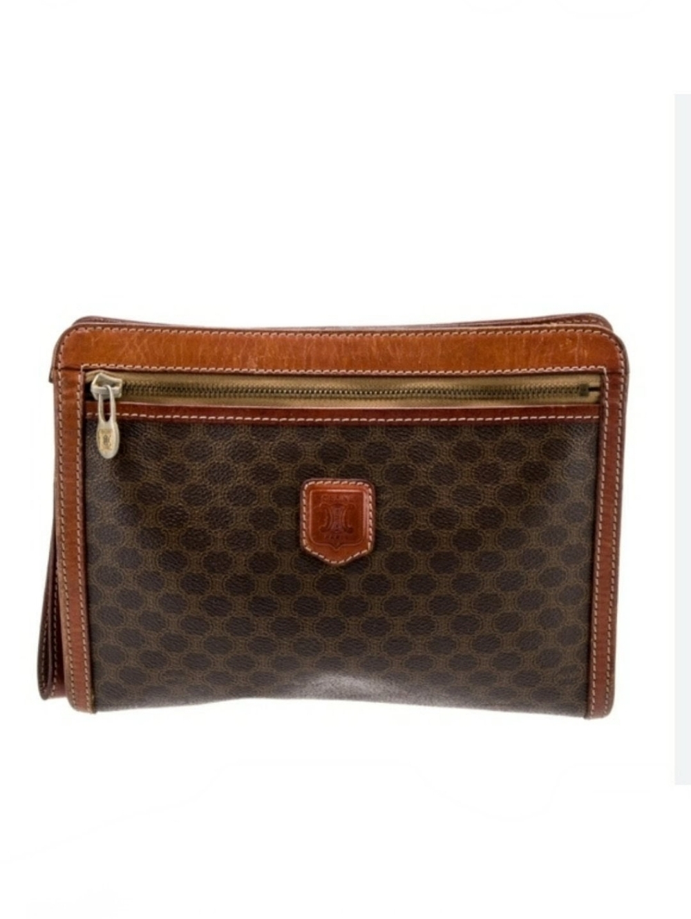 💫 CELINE: Authentic VTG   Macadam Triomphe Clutch Bag